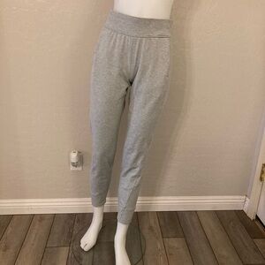 It's Rulu Run Fleece High-Rise Jogger *Full Length Heathered Rhino Grey Size 6
